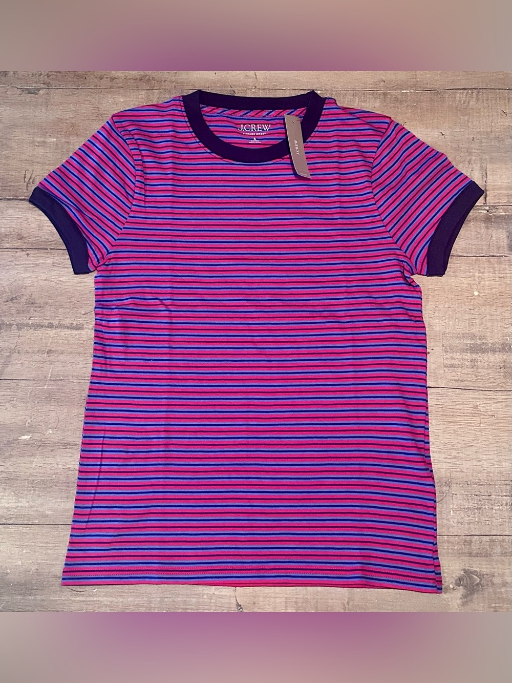 NWT J Crew Ringer Tee Size S